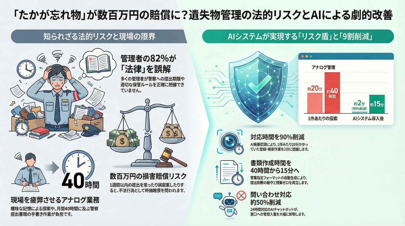 法務担当監修】「たかが忘れ物」が数百万円の賠償に？施設管理者が知る